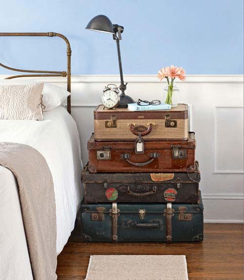 Decorating with Vintage Suitcases - Panda's House