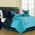 black-turquoise-bedding