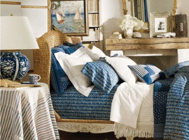 Ralph-lauren-blue-white-bedroom - Panda's House