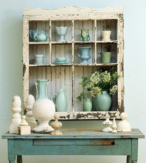 Shabby Chic Blue and Green