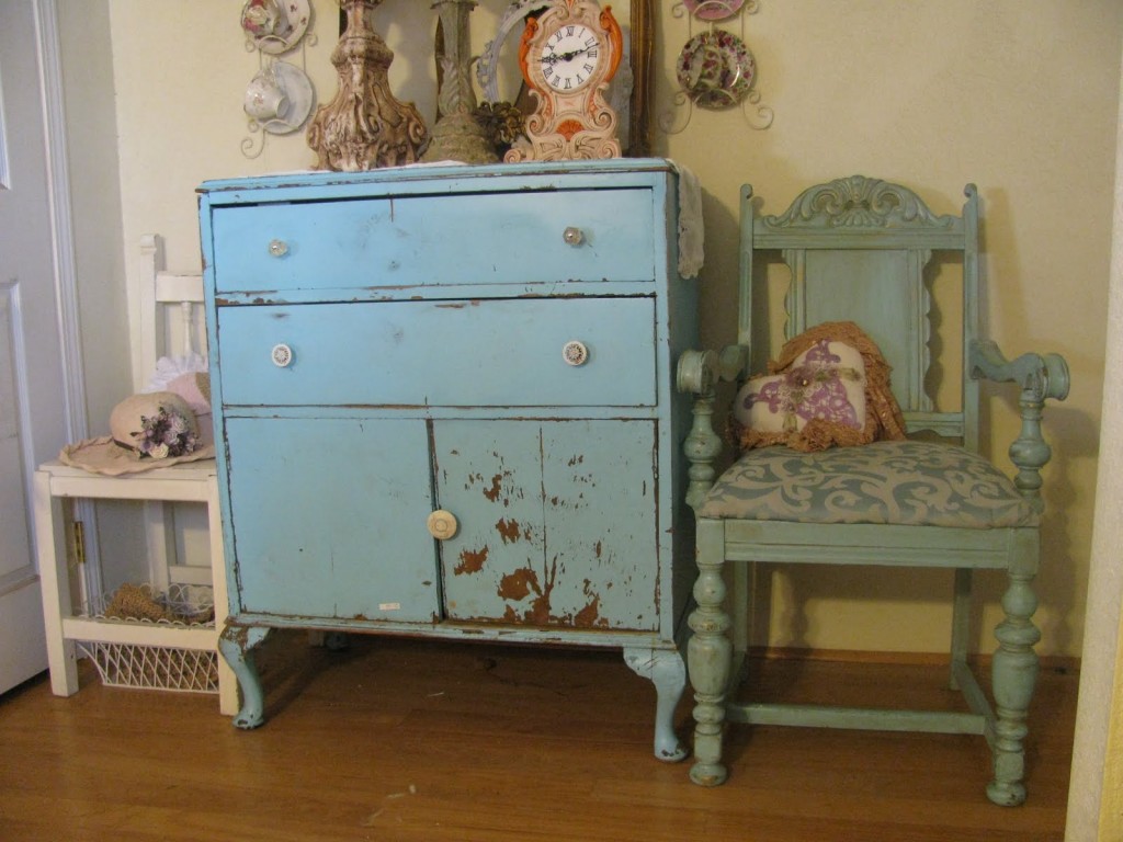 Shabby Chic Blue and Green - Panda's House