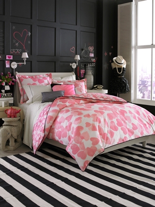 black and pink-bedroom