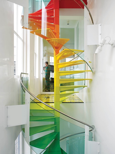 Rainbow Spiral Staircase