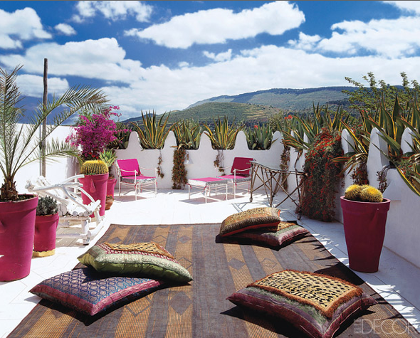 terrace Moroccan style