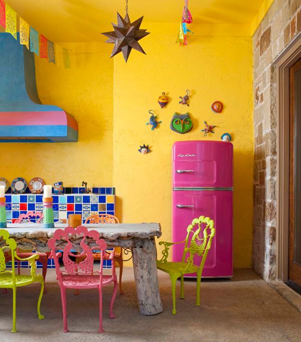 colorful kitchen