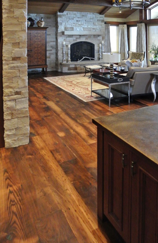 reclaimed floorboards