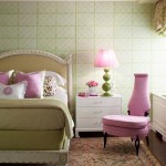 pink-and green bedroom