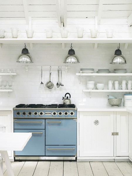 urban and modern kitchen in white