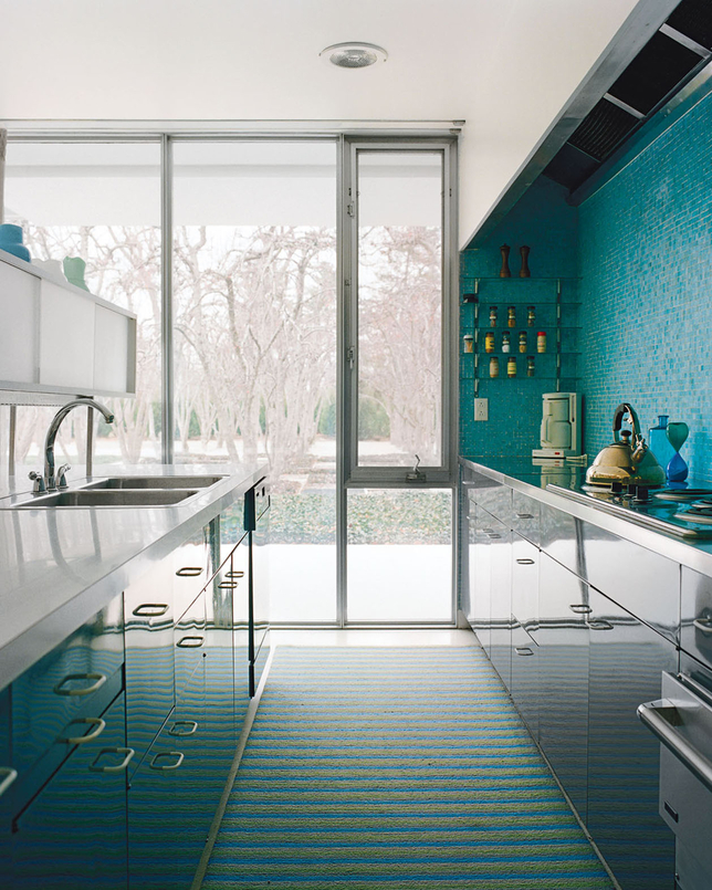 turquoise kitchen