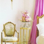 bedroom in pink nad yellow