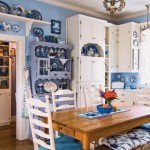 blue and white country kitchen 3