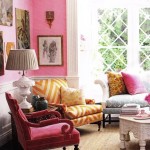 pink and yellow interiors