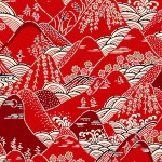 red japanese paper pattern 7