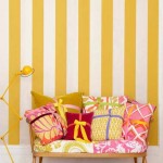 yellow and pink interior design