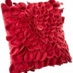 red petal throw pillow buy