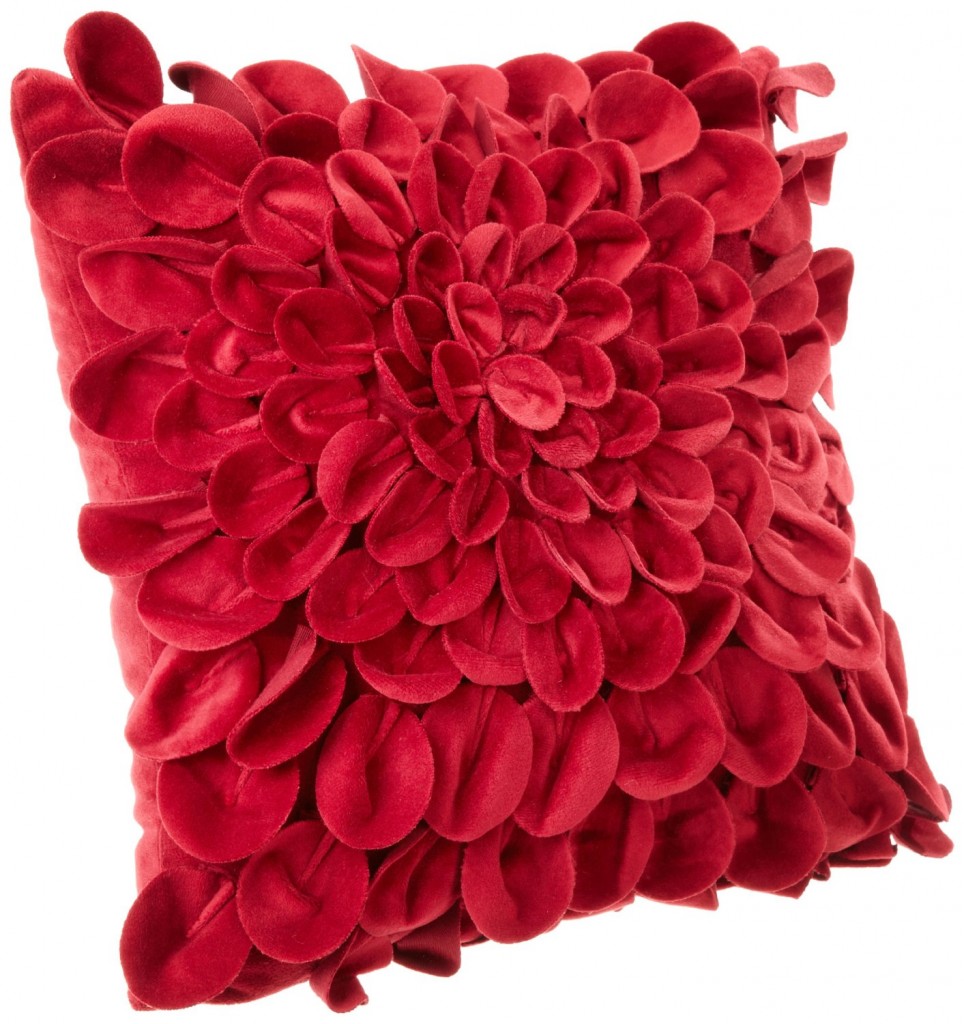 red pillows