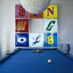 blue billiard table