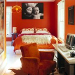 orange bedroom