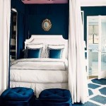 dark blue bedroom