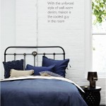 indigo bed linen