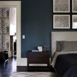 model indigo blue bedroom